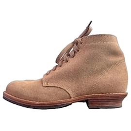 visvim Brigadier Boots Folk Suede Boots - Sand