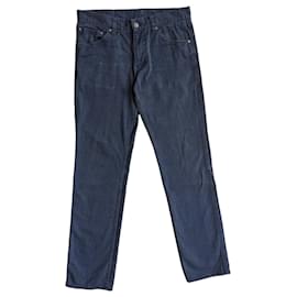 visvim Fluxus 03 Chino Cotone Giza Grigio Blu