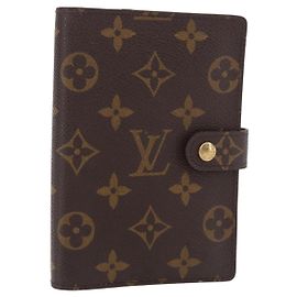 LOUIS VUITTON Monogram Agenda PM Day Planner Cover R20005 LV Auth bs35704