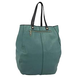 Chloé Borsa Chloe in pelle verde e oro Auth hk3784
