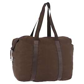 Borsa Boston PRADA in nylon Khaki Silver Auth hk3830