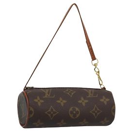 LOUIS VUITTON Monogram Papillon Pouch LV Auth BA13496