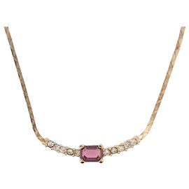 Christian Dior Halskette Metall Goldton Authentisch BA13642