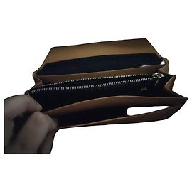 Autre Marque Cartera Ungaro en cuero beige