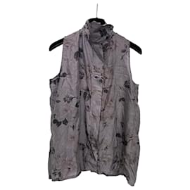 Geoffrey B. Small Sleeveless Floral Print Silk Shirt - Autre Marque