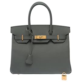 Borsa HERMES Birkin 30 in Pelle Verde - 103692 - Hermès