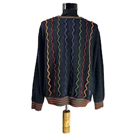 Carlo Colucci Herren Strickpullover mehrfarbig Zickzack - XXL - Autre Marque