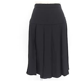 Falda de seda plisada Chanel