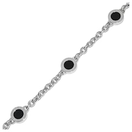 Bulgari Bracciale Bvlgari Bvlgari in oro bianco Au750 e onice Misura 17