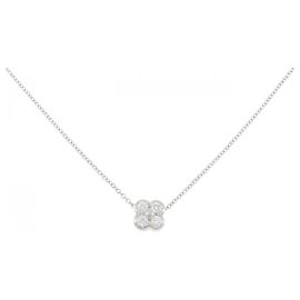 Tiffany & Co Collana Tiffany 950 Platino 4 Diamanti con Castone