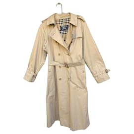 Burberrys Gabardina de algodón beige