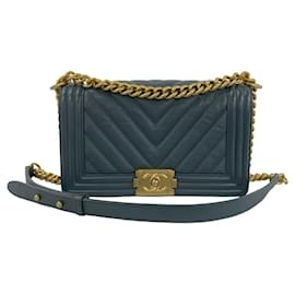 Borsa a tracolla Chanel Boy Chanel Coco Mark Chain