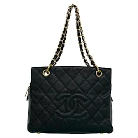 CHANEL Borsa a Spalla Matelassé Coco Mark in Pelle Caviar