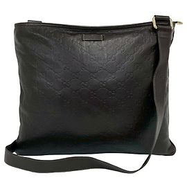 Borsa a tracolla in pelle Gucci Guccissima con logo GG
