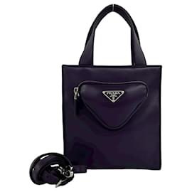 Mini sac cabas Prada en violet