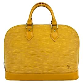 Borsa a mano rotonda con zip Alma in pelle Epi Louis Vuitton