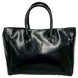 Sac à main en cuir avec logo vintage Yves Saint Laurent
