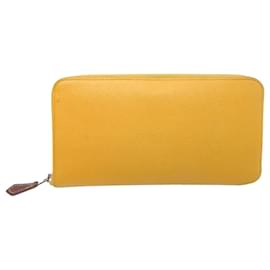 Hermes Azap Long Wallet in Jaune Ambre - Hermès