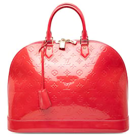 Louis Vuitton Alma GM Vernis Monogram Rosso