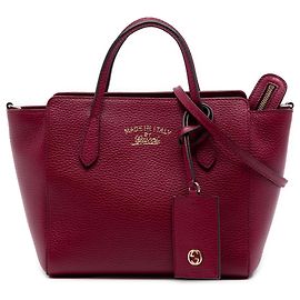 Borsa Swing in pelle rossa mini Gucci