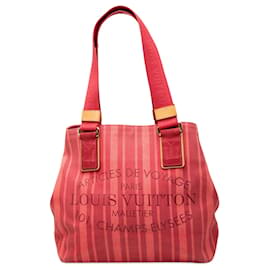 Louis Vuitton Cabas PM in tela rossa Plein Soleil