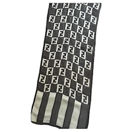 Fendi FF Monogram Silk Scarf