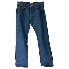Balenciaga Straight-Leg Jeans in Blue Cotton