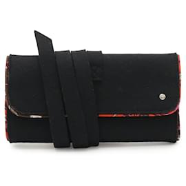 Hermès Seiden- und Filzseiden-Pouch