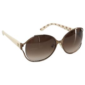 Céline Gafas de sol CELINE Metal Bronze Gold Auth hk3845