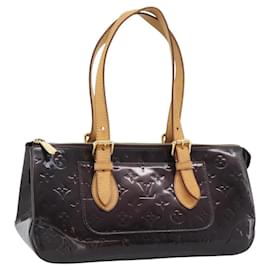 LOUIS VUITTON Monogram Vernis Rosewood Avenue Bag Amarante M93510 Auth 188850