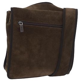 Miu Miu Schultertasche Wildleder Braun Auth 188406