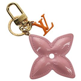 LOUIS VUITTON Portachiavi Vernis LV Pop Flower Rosa M01963 Auth 187596V