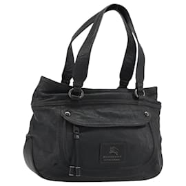 Bolso Tote BURBERRY de cuero negro Auth 188086A - Burberry