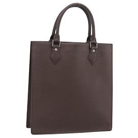 LOUIS VUITTON Epi Sac Plat PM Handtasche Mocha M5274D LV Auth 188365A
