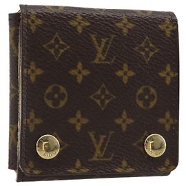 LOUIS VUITTON Custodia per gioielli Monogram Jewelry case Jewelry Box LV Auth BA13625V