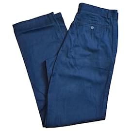 Pantaloni Lacoste Uomo Cotone Blu Navy