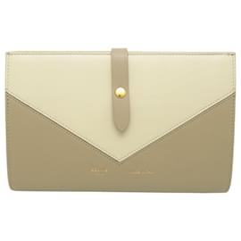 Céline Celine Envelope Wallet - Beige Leder Klappbörse