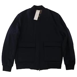 Bomberjacke Corneliani O.Wear in Navy Blue, Größe 50 IT