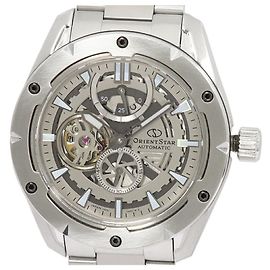 Autre Marque Orient Star Contemporary Skeleton Edelstahl Uhr