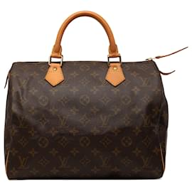 Louis Vuitton Marrone Monogram Speedy 30