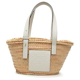 LOEWE Beige Small Raffia Anagram Basket Tote - Loewe