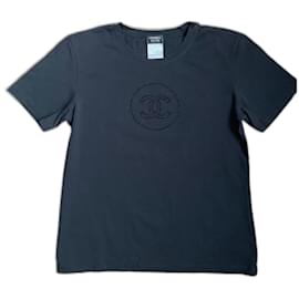Chanel CC Logo T-Shirt Schwarz