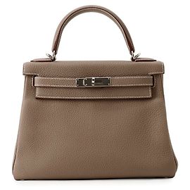 Hermès Bolso Hermes Kelly 28 en Etoupe Gray
