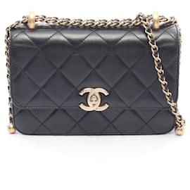 Borsa a Spalla Chanel Black Matelassé