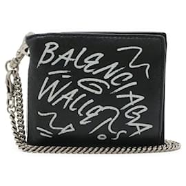 Portafoglio in pelle Balenciaga Graffiti Explorer