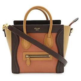 Borsa a mano in pelle Celine Luggage Nano Shopper - Céline