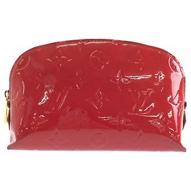 Pochette cosmetici in pelle lucida Louis Vuitton
