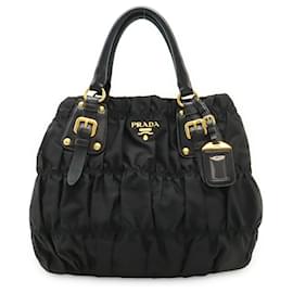 Borsa Tote in Nylon Arricciato Prada TESSUTO