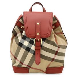 Mochila Burberry Nylon Leather House Check
