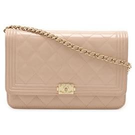 Portafoglio con Catena Chanel Boy Matelasse